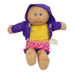 Vintage 1984 Coleco Cabbage Patch Kids Doll Board Shorts Windbreaker 13" Toy